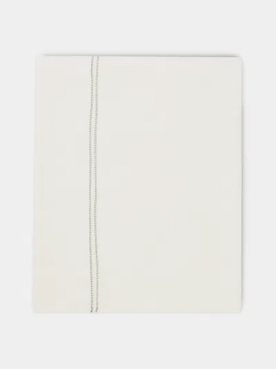 VOLGA LINEN HEM-STITCH LINEN KING TOP SHEET