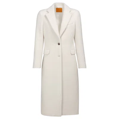 VULTO WOMEN'S LIMITED EDITION WHITE ALPACA COAT
