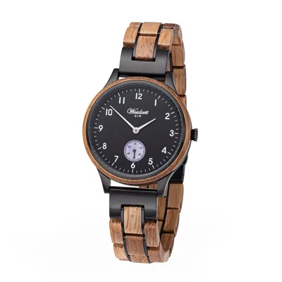 WAIDZEIT WOMEN'S GIN BLACK BERRY WOODEN STRAP
