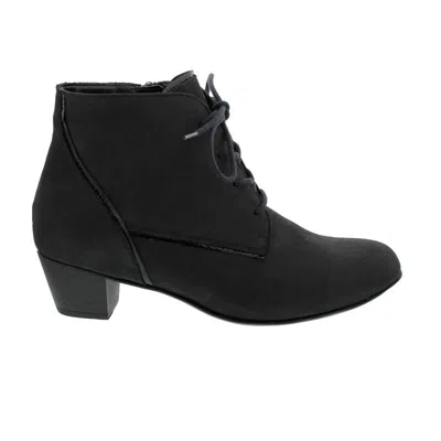 WALDLÄUFER WALDLÄUFER HILARIA, DENVER / TAIPEI (NUBUK / LACK), NOTTE (BLAU), SCHNÜRUNG UND