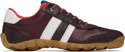 WALES BONNER BURGUNDY 'THE CADENCE' SNEAKERS