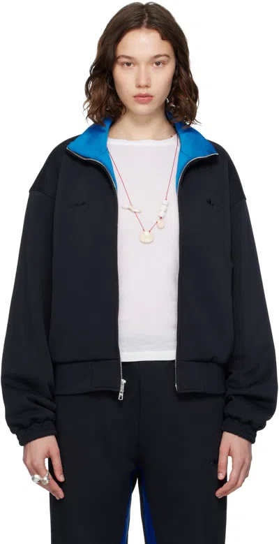 WALES BONNER NAVY ADIDAS ORIGINALS EDITION PIQUE TRACK JACKET