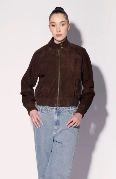 WALTER BAKER WALTER BAKER BOWIE SUEDE BOMBER JACKET