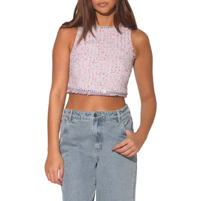 WALTER BAKER WALTER BAKER GIOVANNA TWEED CROP TOP