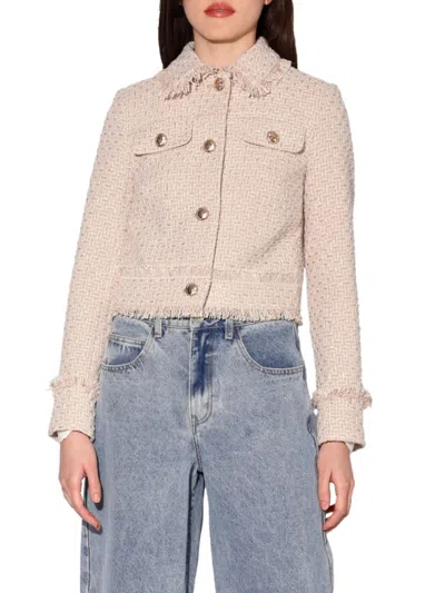 WALTER BAKER WOMEN'S DECLAN BAJA TWEED BOXY-FIT JACKET