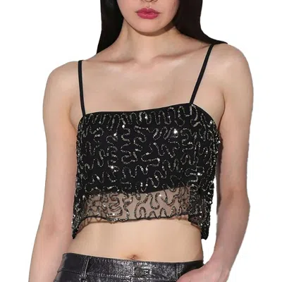 WALTER BAKER WOMENS SEQUINED EMBELLISHED CROPPED