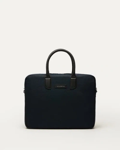 WANT LES ESSENTIELS DE LA VIE WANT LES ESSENTIELS LESAGE ORGANIC COTTON CANVAS COMPUTER BAG