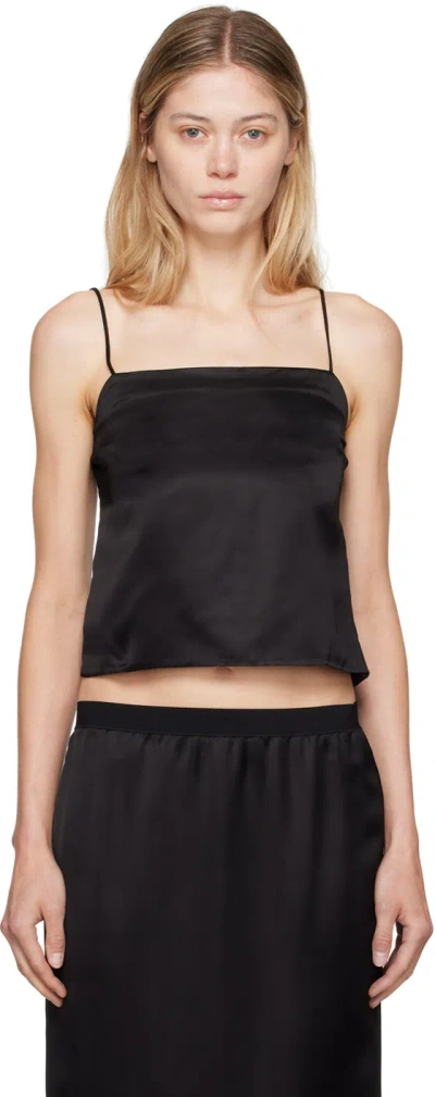 WARDROBE.NYC BLACK CROPPED CAMISOLE