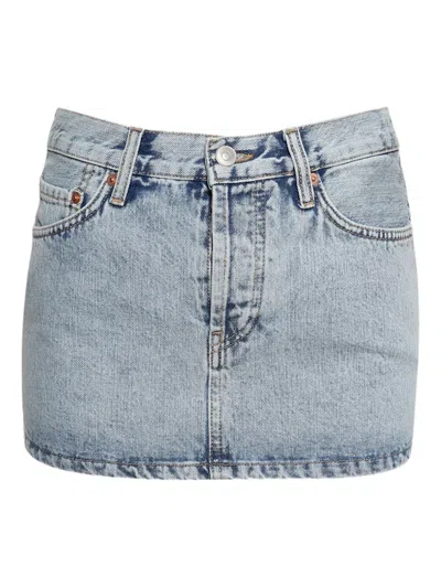 WARDROBE.NYC DENIM MINI SKIRT