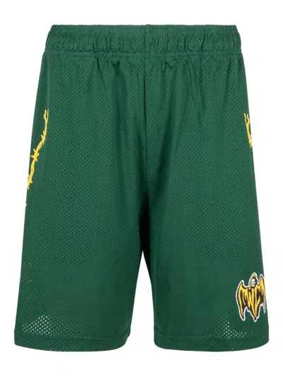 WARREN LOTAS BAT REAPER "GREEN" MESH SHORTS