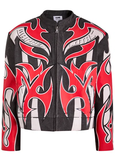 WARREN LOTAS WARREN LOTAS PLASTISOL PUFF PRINTED ARMOR CANVAS JACKET