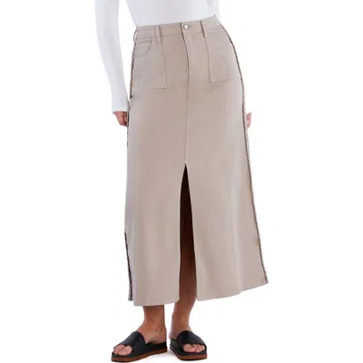 WASH LAB DENIM WASH LAB DENIM BRAIDED DENIM MAXI SKIRT