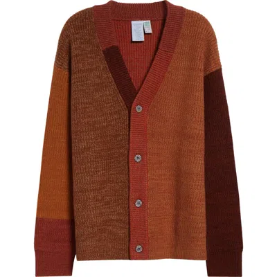 WASTE YARN PROJECT WASTE YARN PROJECT PATTI COLORBLOCK WOOL BLEND CARDIGAN