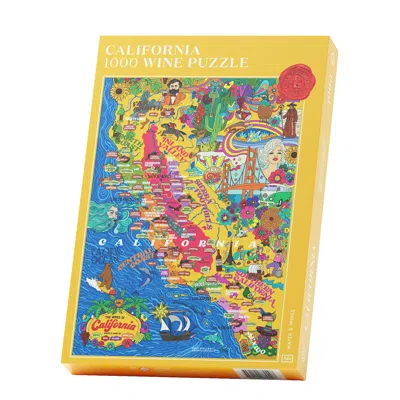 WATER & WINES WATER & WINES CALIFORNIA WINE MAP JIGSAW PUZZLE 1000 PIECES
