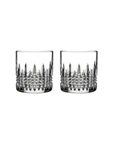 WATERFORD CONNOISSEUR LISMORE DIAMOND STRAIGHT SIDED TUMBLER, SET OF 2