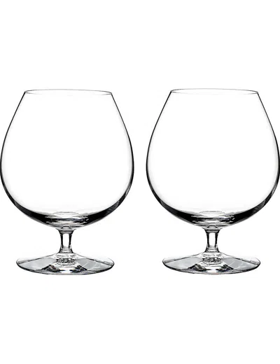 WATERFORD ELEGANCE BRANDY GLASSES SET OF TWO