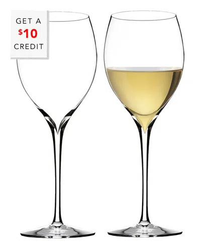 WATERFORD WATERFORD SET OF 2 ELEGANCE CHARDONNAY WINE GLASSES