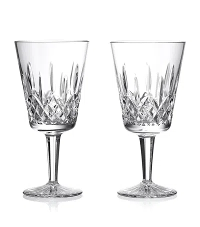 WATERFORD SET OF 2 MEDIUM LISMORE GOBLETS