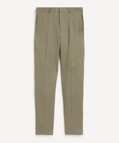 WAX LONDON WAX LONDON MENS ALP KHAKI LINEN SMART TROUSERS