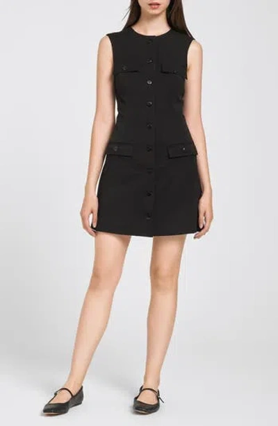 WAYF WAYF AMAL BUTTON-UP MINIDRESS