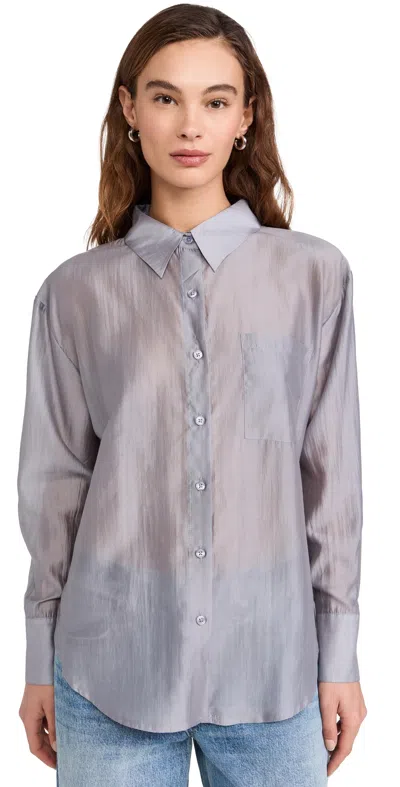 WAYF CAROL BLOUSE SILVER
