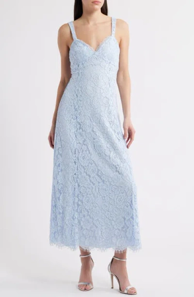 WAYF WAYF ELYSIA COTTON BLEND LACE GOWN