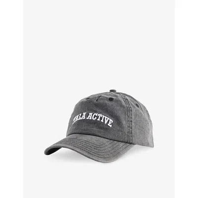 WE ARE TALA OMENS BLACK ACTIVE LOGO-EMBROIDERED COTTON BASEBALL CAP