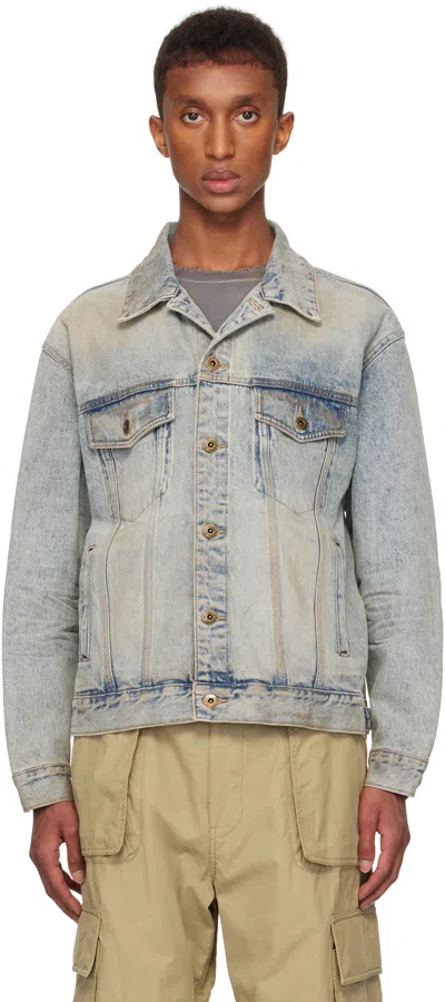 WE11 DONE BLUE WASHED DENIM JACKET