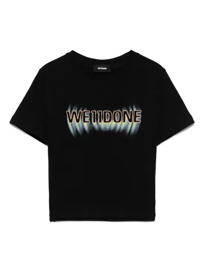 WE11 DONE LOGO CROPPED T-SHIRT