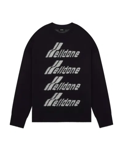WE11 DONE LOGO-EMBROIDERED JUMPER