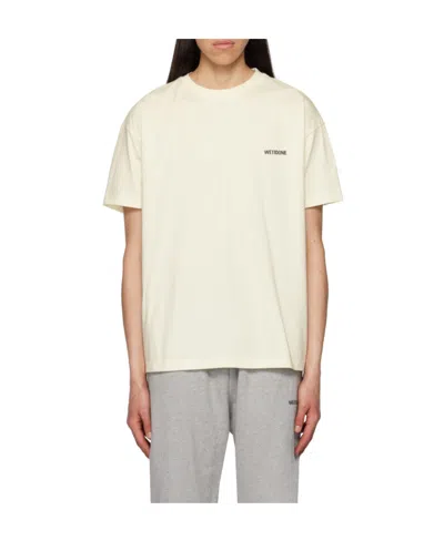 WE11 DONE LOGO-PRINT COTTON T-SHIRT