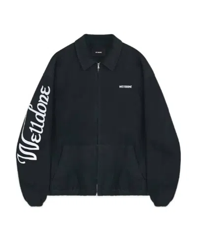 WE11 DONE WE11DONE LOGO PRINTED ZIPPED JACKET