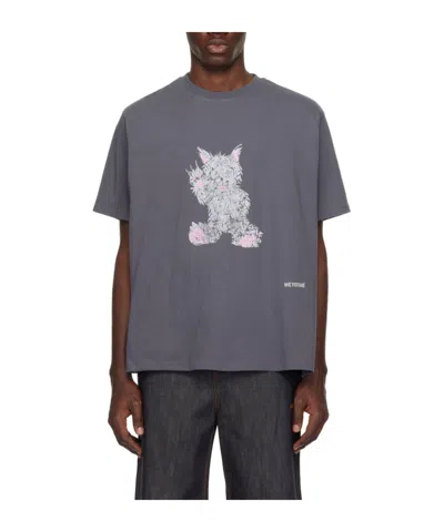 WE11 DONE PLAIN KNITTED SHORT-SLEEVED T-SHIRT