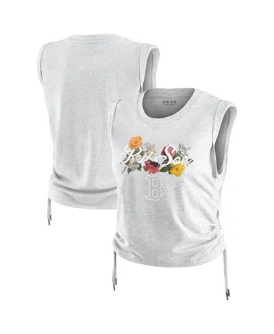 WEAR BY ERIN ANDREWS WOMEN'SÂ HEATHER GRAY BOSTON RED SOX CINCHED TANK TOP