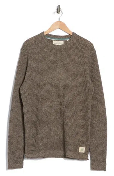 WEATHERPROOF WEATHERPROOF® TUCK STITCH ROLL CREWNECK SWEATER