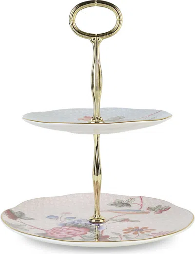 WEDGWOOD CUCKOO TWO-TIER CAKE STAND