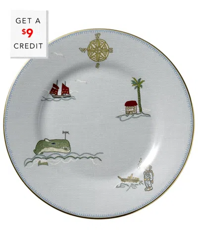 WEDGWOOD KIT KEMP FOR WEDGWOOD SAILOR'S FAREWELL SALAD PLATE