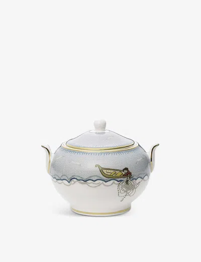 WEDGWOOD SAILOR'S FAREWELL CHINA SUGAR BOWL 20CM