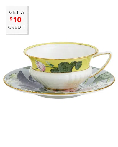WEDGWOOD WEDGWOOD WONDERLUST WATERLILY TEACUP AND SAUCER