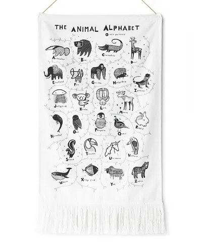 WEE GALLERY ANIMAL ALPHABET PRINTED TAPESTRY - ALL AGES