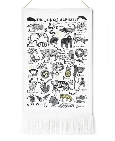 WEE GALLERY JUNGLE ALPHABET PRINTED TAPESTRY - ALL AGES