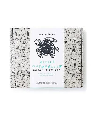 WEE GALLERY LITTLE NATURALIST BABY ANIMALS GIFT SET - AGES 0-12 MONTHS