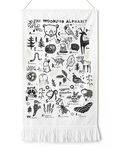 WEE GALLERY WOODLAND ALPHABET PRINTED TAPESTRY - ALL AGES