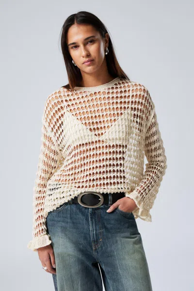 WEEKDAY LOOSE FIT OPEN-KNIT SWEATER