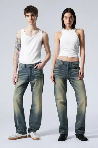 WEEKDAY ORBIT MID RISE REGULAR STRAIGHT LEG JEANS