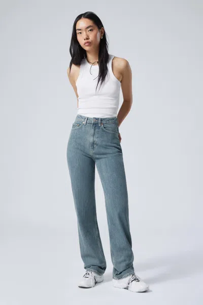 WEEKDAY ROWE SUPER HIGH WAISTED REGULAR STRAIGHT LEG JEANS