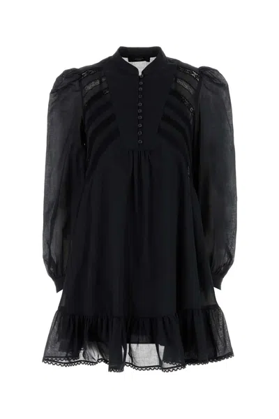 WEEKEND WEEKEND BLACK COTTON ASTERI1234 DRESS