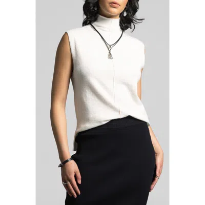 WEEKEND LOS ANGELES WEEKEND LOS ANGELES JESSAMINE FUNNEL NECK SLEEVELESS SWEATER