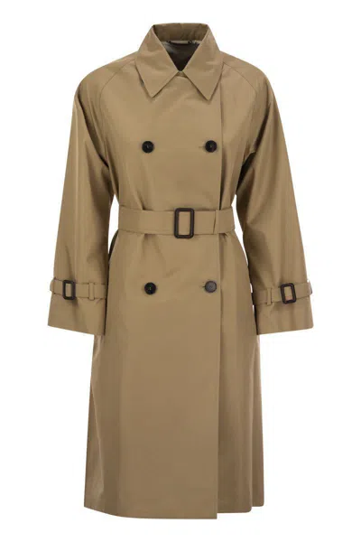 WEEKEND MAX MARA WEEKEND MAX MARA CANASTA - REVERSIBLE GABARDINE DRIP-PROOF TRENCH COAT