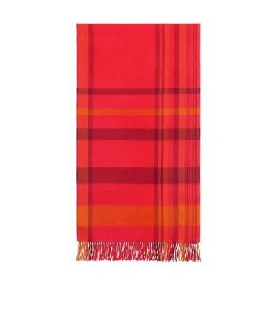WEEKEND MAX MARA CHECKED TASSEL SCARF